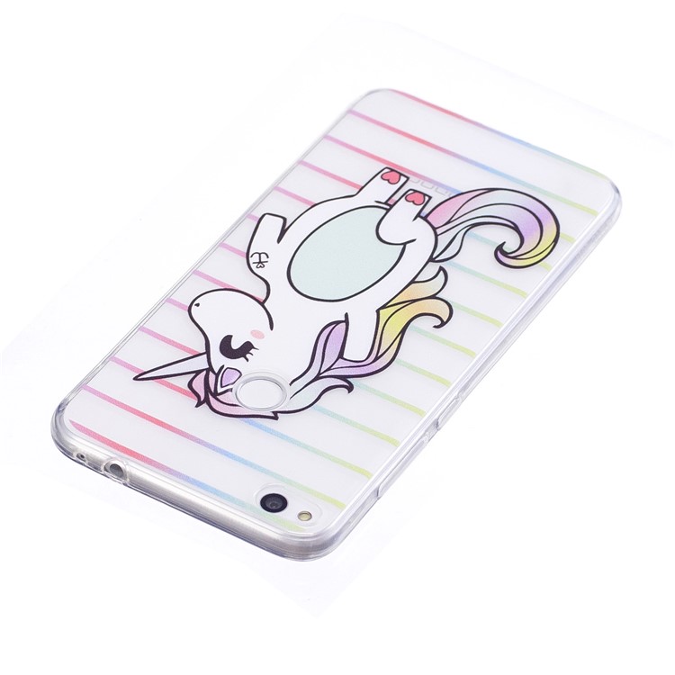 Pattern Printing TPU Gel Cover for Huawei P8 Lite (2017) / Honor 8 Lite - Unicorn Pattern-3