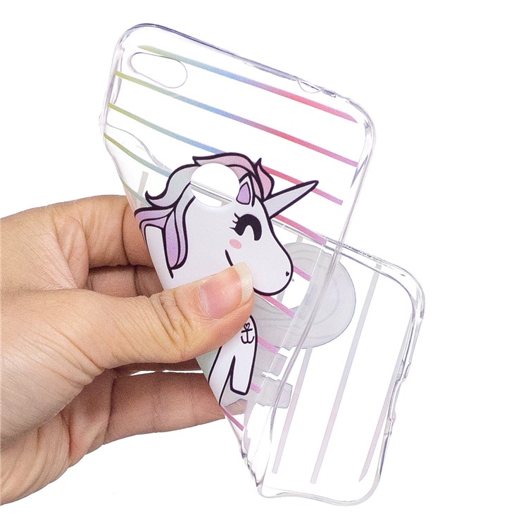 Pattern Printing TPU Gel Cover for Huawei P8 Lite (2017) / Honor 8 Lite - Unicorn Pattern-4