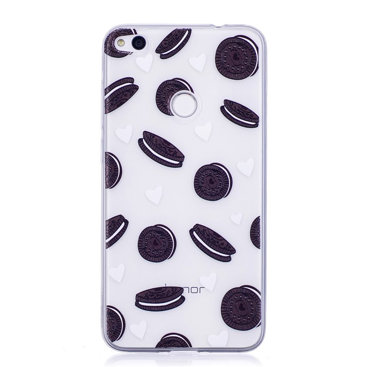Pattern Printing TPU Phone Shell Case for Huawei P8 Lite (2017) / Honor 8 Lite - Biscuit Pattern-1