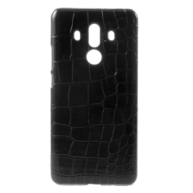 PU Leather Coated Hard PC Back Case for Huawei Mate 10 Pro - Black Crocodile Texture-1