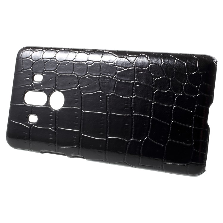 PU Leather Coated Hard PC Back Case for Huawei Mate 10 Pro - Black Crocodile Texture-2