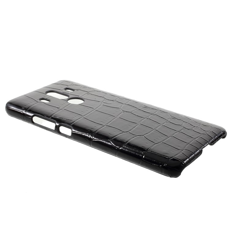 PU Leather Coated Hard PC Back Case for Huawei Mate 10 Pro - Black Crocodile Texture-3