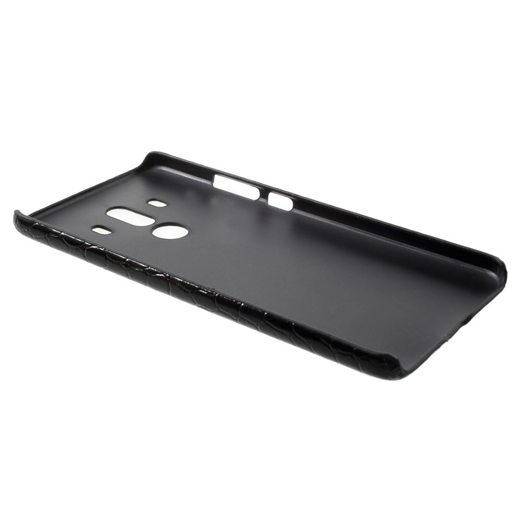 PU Leather Coated Hard PC Back Case for Huawei Mate 10 Pro - Black Crocodile Texture-4