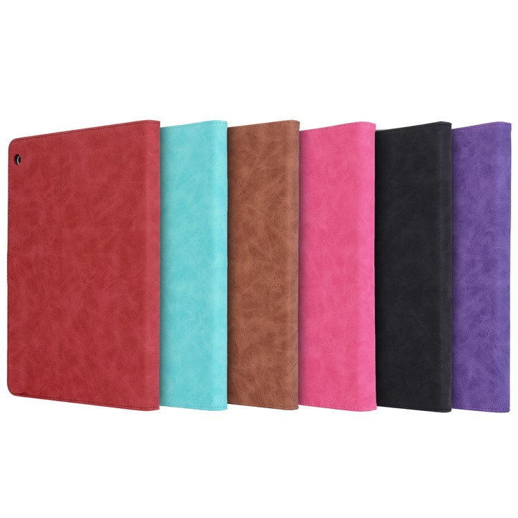 Retro Style Leather Flip Case for Huawei Honor Waterplay - Black-6