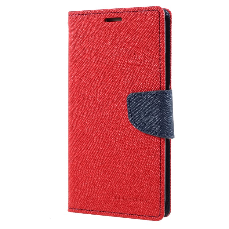 MERCURY GOOSPERY Fancy Diary Leather Folio Flip Casing for Huawei Mate 10 - Red-1