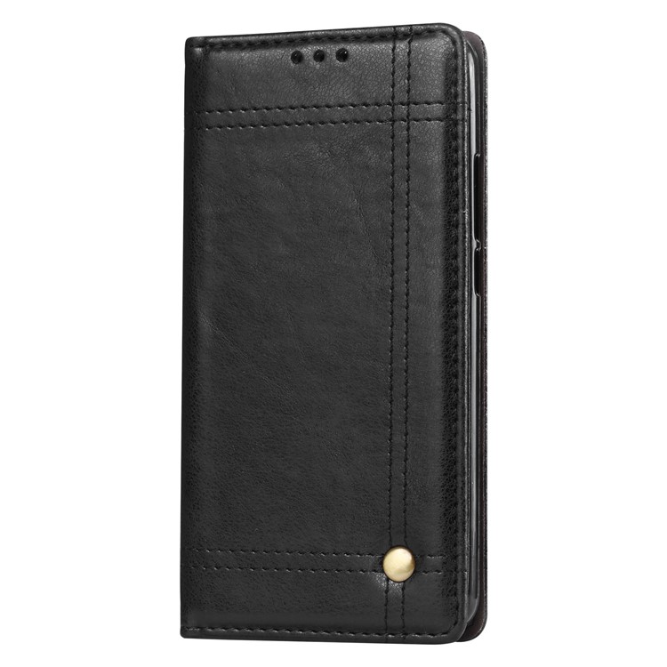 Retro Style Auto-absorbed PU Leather Wallet Stand Case for Huawei Mate 10 - Black-3
