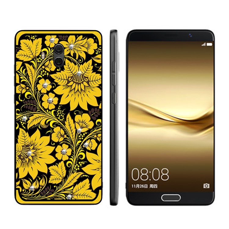 10Pcs/Set NXE Diamonds Decor Autumn Pattern TPU Back Case for Huawei Mate 10 - Style A-1