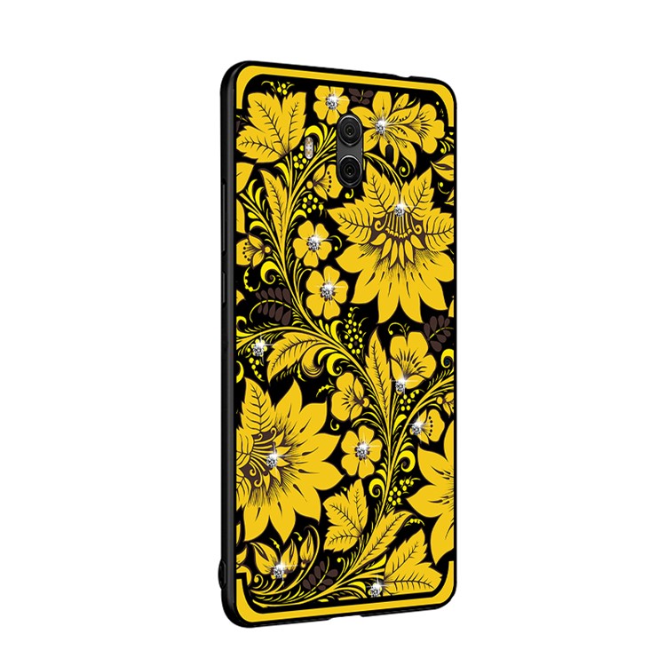 10Pcs/Set NXE Diamonds Decor Autumn Pattern TPU Back Case for Huawei Mate 10 - Style A-3