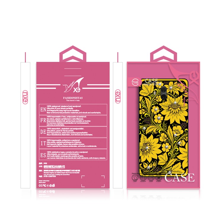 10Pcs/Set NXE Diamonds Decor Autumn Pattern TPU Back Case for Huawei Mate 10 - Style A-6