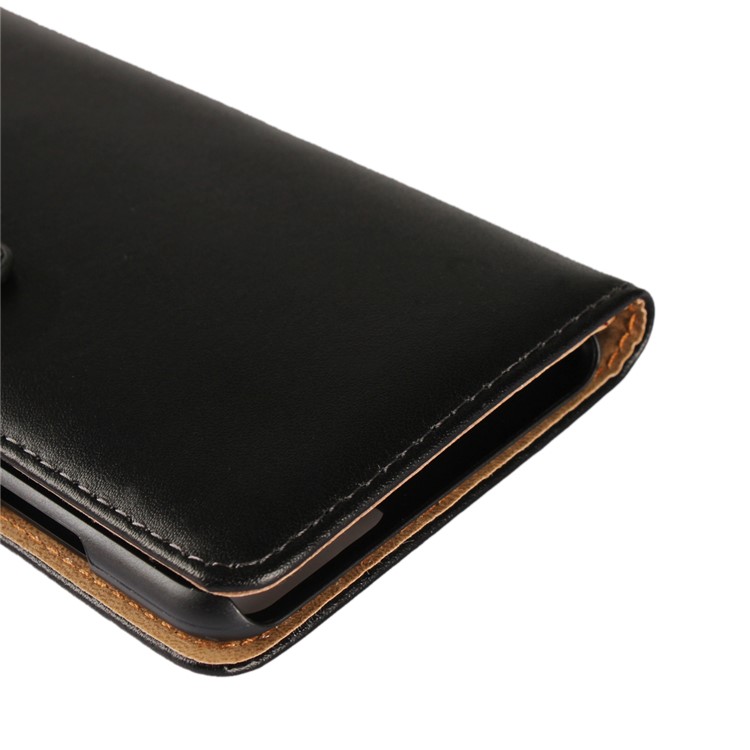 Crazy Horse Genuine Leather Magnetic Wallet Case for Huawei Honor 7X - Black-11