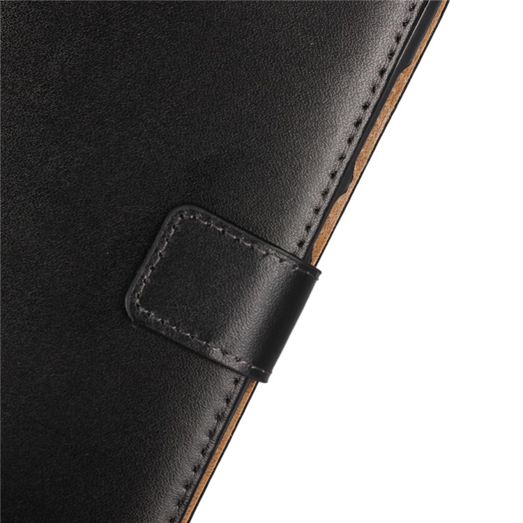 Crazy Horse Genuine Leather Magnetic Wallet Case for Huawei Honor 7X - Black-7