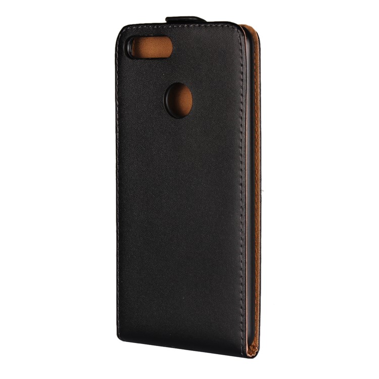 Split Leather Vertical Flip Phone Protective Case for Huawei Honor 7X - Black-10