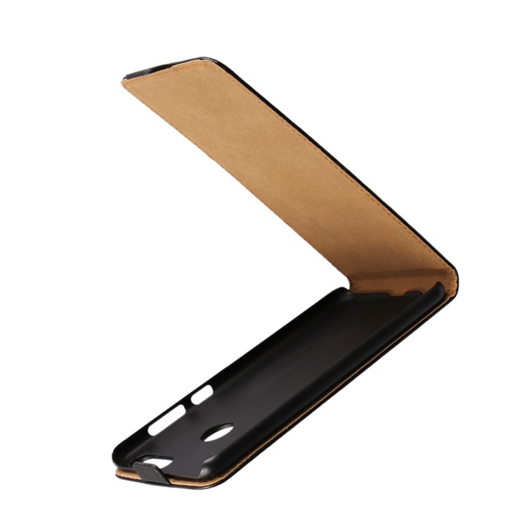 Split Leather Vertical Flip Phone Protective Case for Huawei Honor 7X - Black-3
