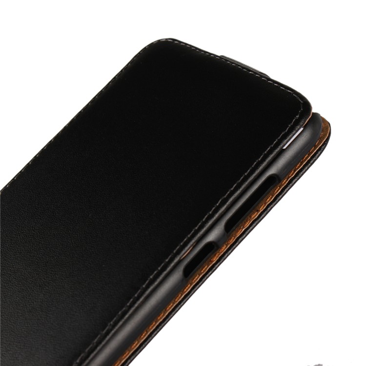 Split Leather Vertical Flip Phone Protective Case for Huawei Honor 7X - Black-4