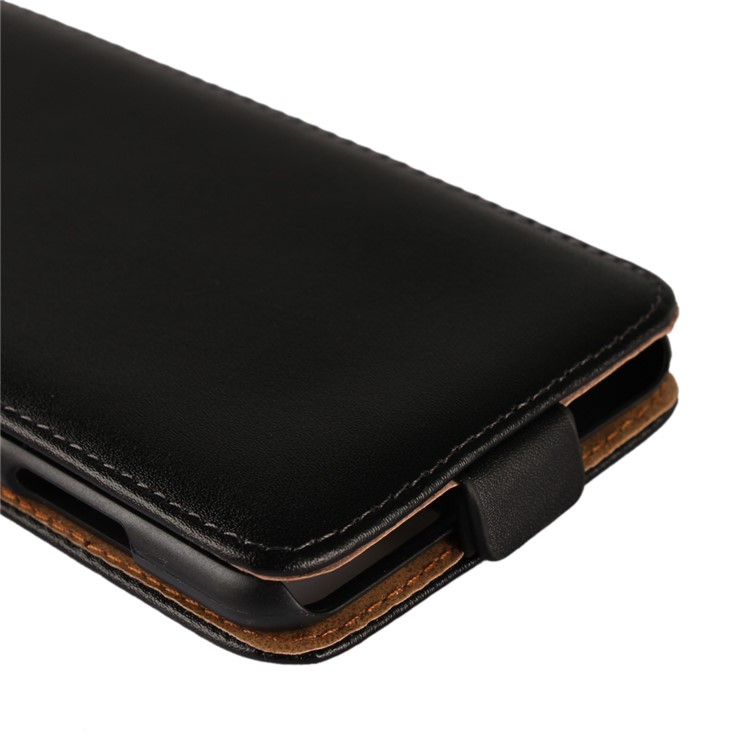 Split Leather Vertical Flip Phone Protective Case for Huawei Honor 7X - Black-5