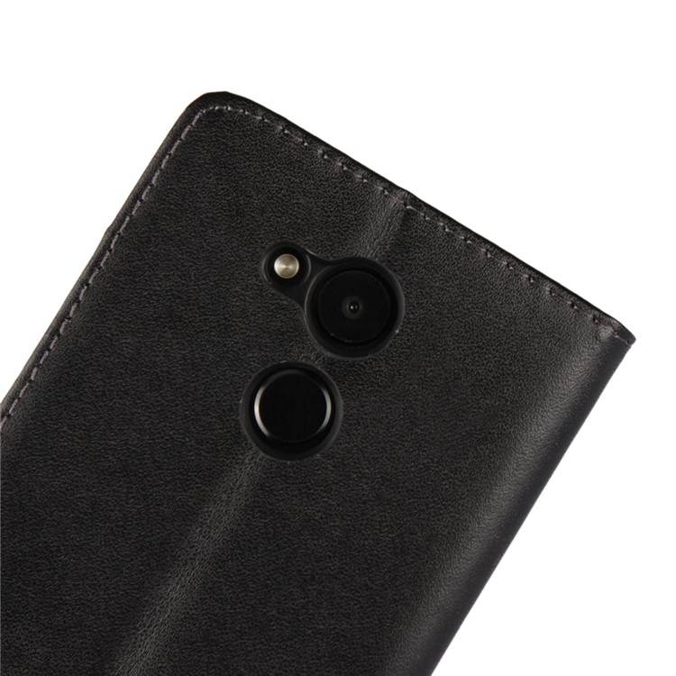 Leder Brieftasche Ständer Schutzhülle Für Huawei Ehre 6C Pro / V9 Spielen - Schwarz-10