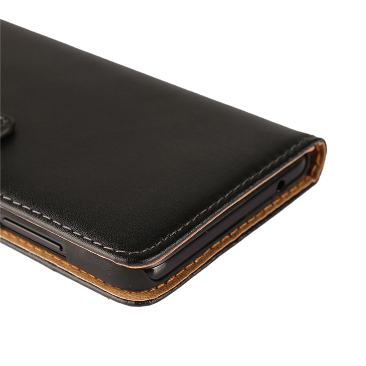 Leder Brieftasche Ständer Schutzhülle Für Huawei Ehre 6C Pro / V9 Spielen - Schwarz-12