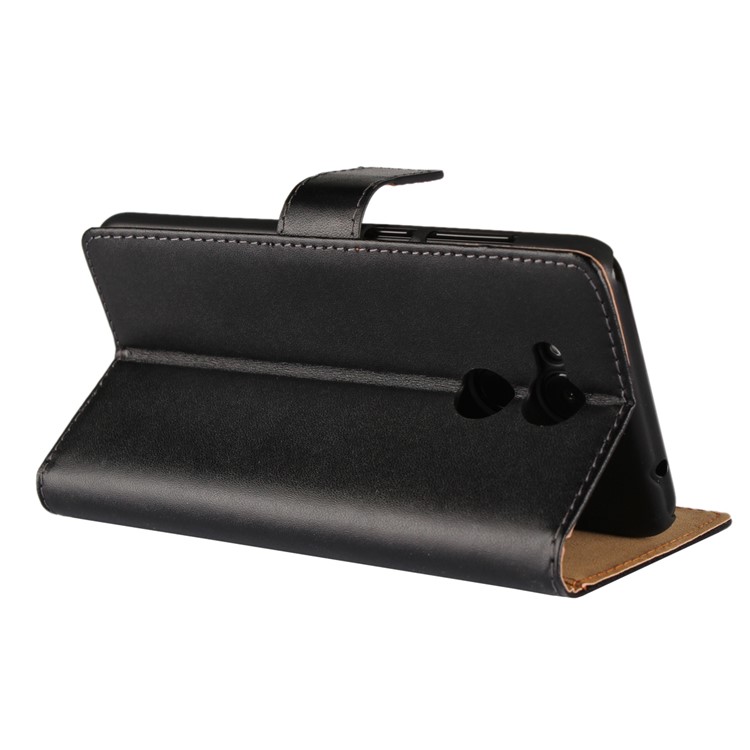 Leder Brieftasche Ständer Schutzhülle Für Huawei Ehre 6C Pro / V9 Spielen - Schwarz-6