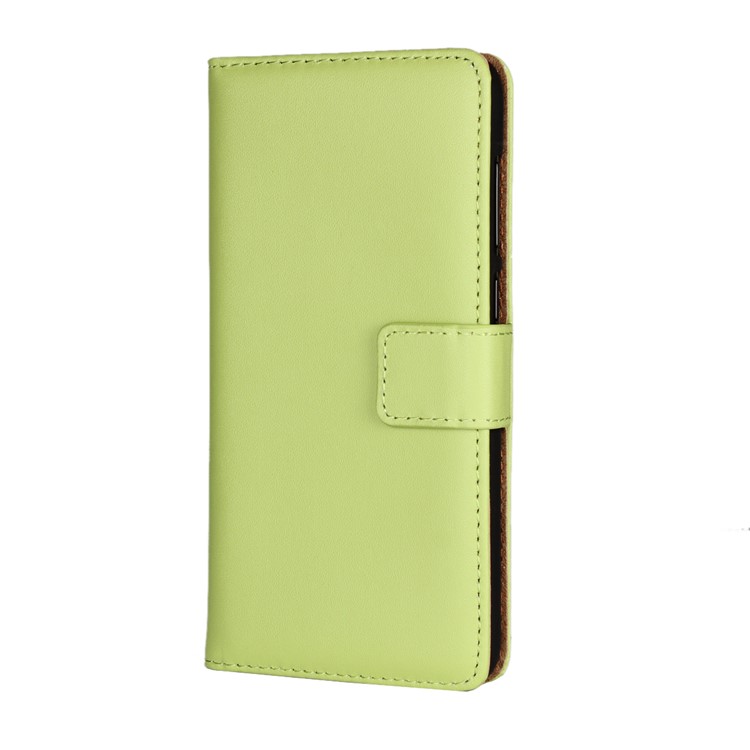 Split Leather Wallet Stand Mobile Cover for Huawei Honor 6C Pro / V9 Play - Green-2
