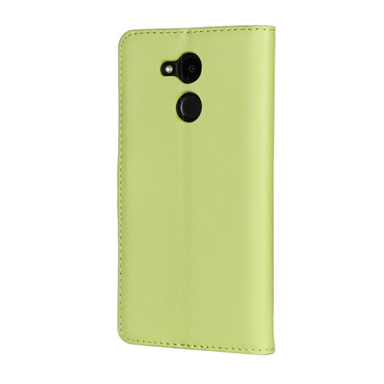 Split Leather Wallet Stand Mobile Cover for Huawei Honor 6C Pro / V9 Play - Green-3