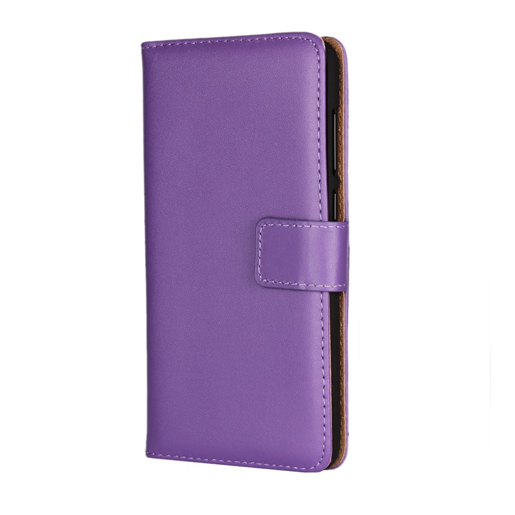 Split Leather Wallet Stand Case Accessory for Huawei Honor 6C Pro / V9 Play - Purple-2