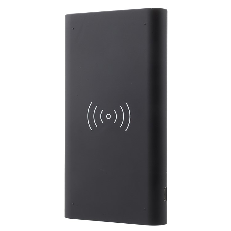 Qi Wireless Charge + Power Bank 10000mAh USB Output External Battery for iPhone X/8/8 Plus Etc. - Black-6