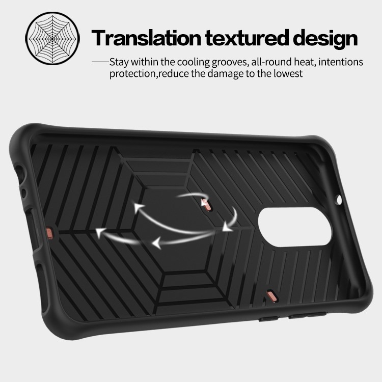 Armor PC + TPU Case with Rotary Kickstand for Huawei nova 2i / Honor 9i(India) / Mate 10 Lite / Maimang 6 / G10 - Grey-4
