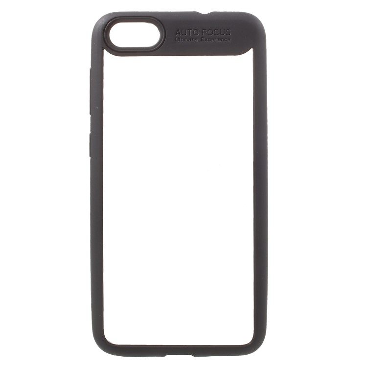 For Huawei P9 lite mini / Enjoy 7 / Y6 Pro (2017) Silicone Frame + Transparent Acrylic Back Mobile Case - Black-1