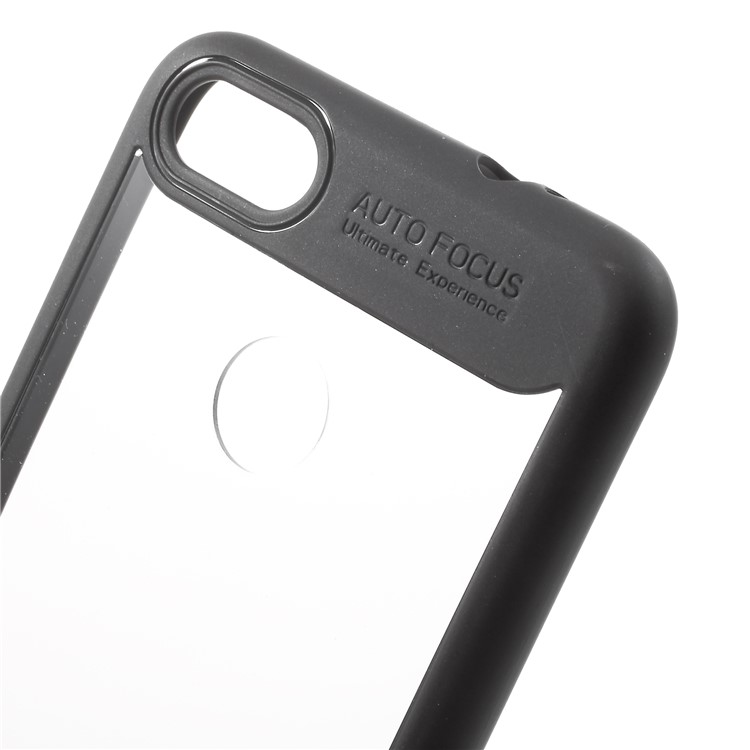 For Huawei P9 lite mini / Enjoy 7 / Y6 Pro (2017) Silicone Frame + Transparent Acrylic Back Mobile Case - Black-4