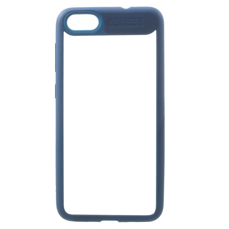 Silicone Frame + Transparent Acrylic Combo Shell for Huawei P9 lite mini / Enjoy 7 / Y6 Pro (2017) - Blue-1