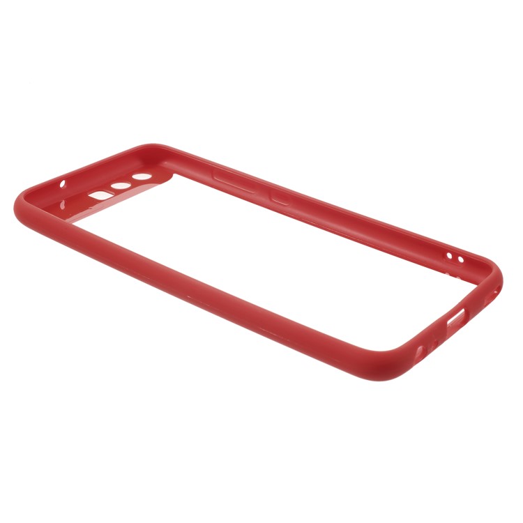 Transparent Acrylic Back + TPU Frame Hybrid Phone Case for Huawei P10 - Red-4