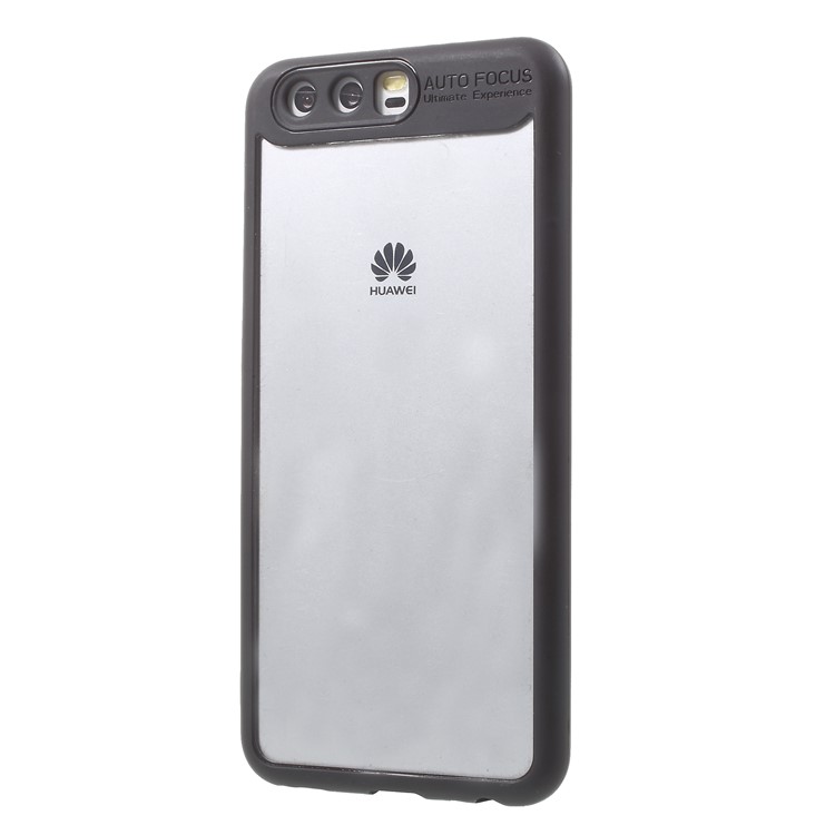 Transparent Acrylic Back + TPU Frame Hybrid Mobile Cover for Huawei P10 - Black-3