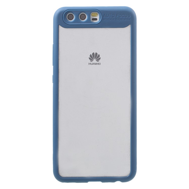 Transparent Acrylic Back + TPU Frame Hybrid Back Cover Case for Huawei P10 - Blue-1