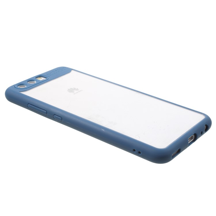 Transparent Acrylic Back + TPU Frame Hybrid Back Cover Case for Huawei P10 - Blue-3