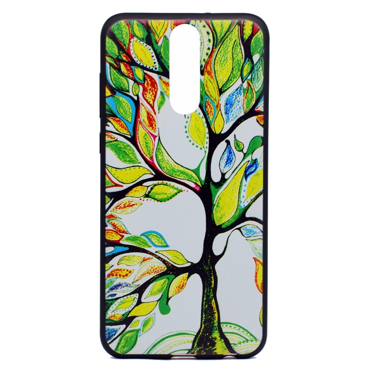 Printing Pattern TPU Phone Case for Huawei Mate 10 Lite / nova 2i / Maimang 6 / Honor 9i (India) - Colorized Tree-2