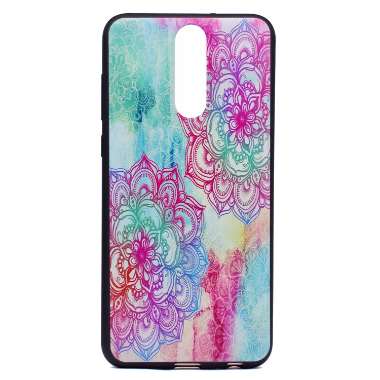 Printing Pattern TPU Phone Cover for Huawei Mate 10 Lite / nova 2i / Maimang 6 / Honor 9i (India) - Colorful Henna Lotus-2