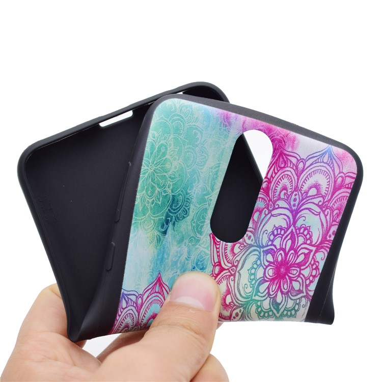Printing Pattern TPU Phone Cover for Huawei Mate 10 Lite / nova 2i / Maimang 6 / Honor 9i (India) - Colorful Henna Lotus-5
