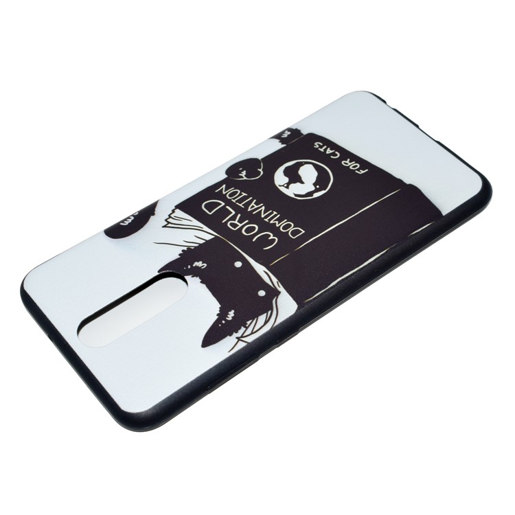 Printing Pattern TPU Protection Mobile Case for Huawei Mate 10 Lite / nova 2i / Maimang 6 / Honor 9i (India) - Cat Reading Book-4