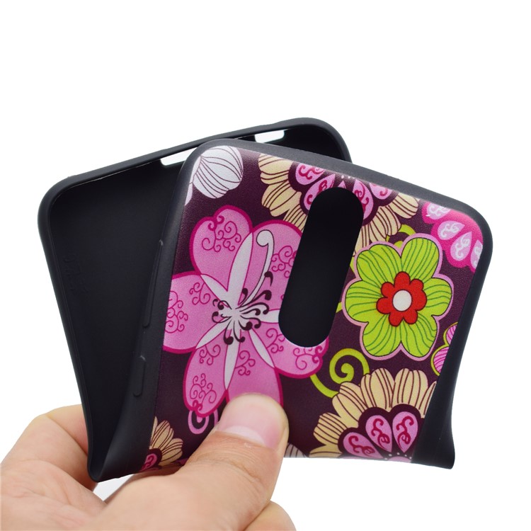 Printing Pattern TPU Protection Mobile Cover for Huawei Mate 10 Lite / nova 2i / Maimang 6 / Honor 9i (India) - Vivid Flowers-5