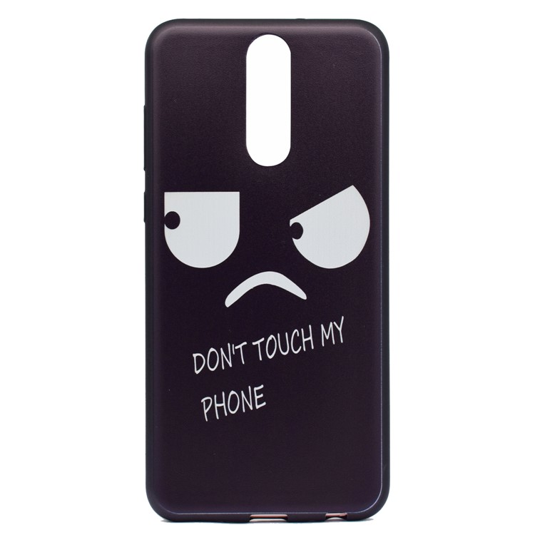Printing Pattern TPU Cover Shell for Huawei Mate 10 Lite / nova 2i / Maimang 6 / Honor 9i (India) - Unhappy Expression and Warning Words-2