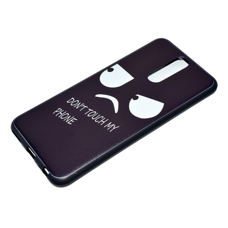 Printing Pattern TPU Cover Shell for Huawei Mate 10 Lite / nova 2i / Maimang 6 / Honor 9i (India) - Unhappy Expression and Warning Words-3