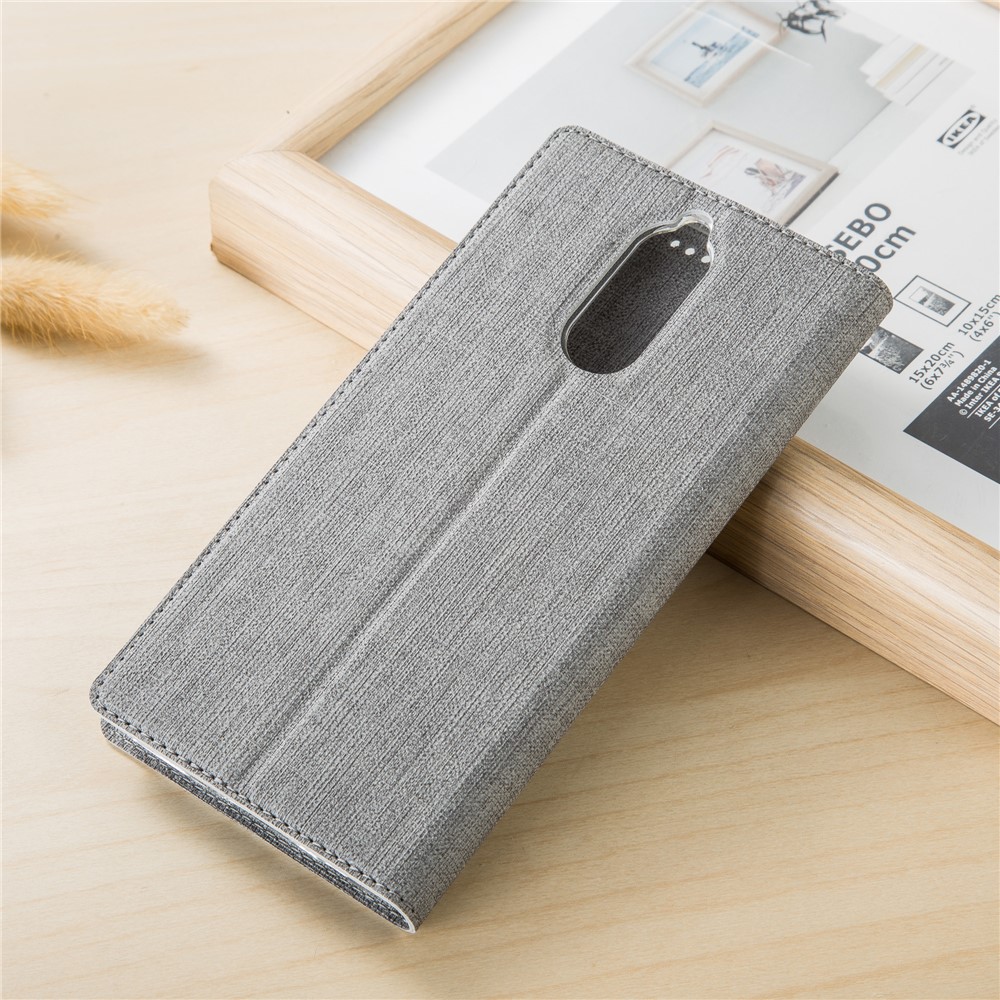 Étui en Cuir Auto-absorbed de Style Vili DMX Avec Porte-carte Pour Huawei Mate 10 Lite - Gris