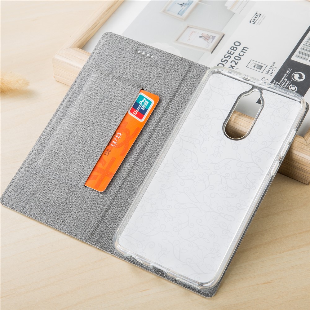 VILI DMX Style Auto-absorbed Leather Case with Card Holder for Huawei Mate 10 Lite - Grey-3