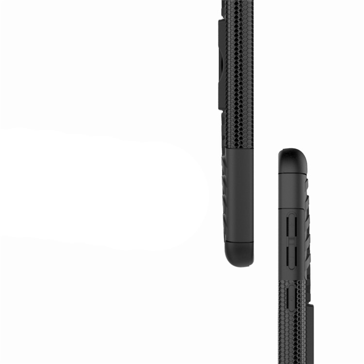 2-in-1 Tyre Pattern Kickstand PC + TPU Hybrid Case for Huawei Honor 7X - Black-10
