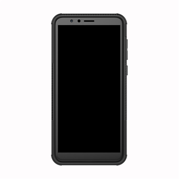 2-in-1 Tyre Pattern Kickstand PC + TPU Hybrid Case for Huawei Honor 7X - Black-6