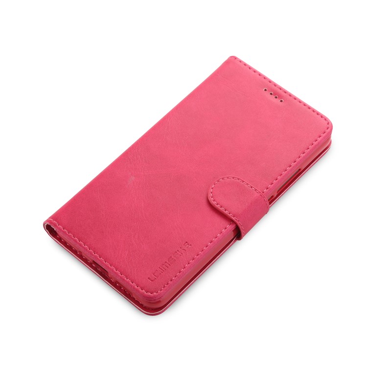 LC.IMEEKE PU Leather Wallet Stand Case with Card Slots for Huawei Mate 10 - Rose-2