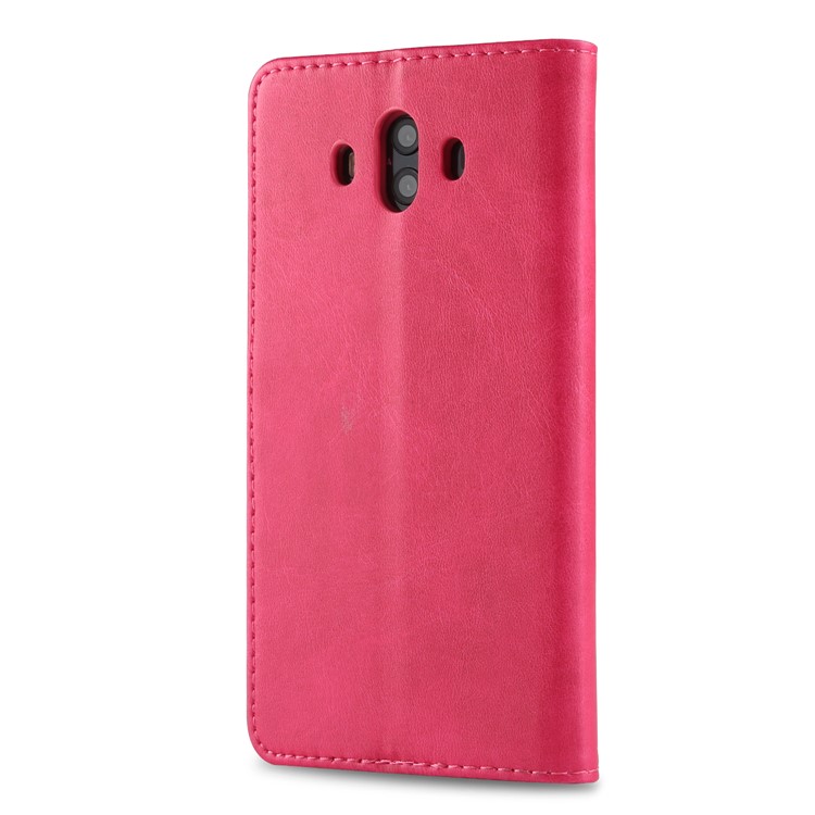LC.IMEEKE PU Leather Wallet Stand Case with Card Slots for Huawei Mate 10 - Rose-7