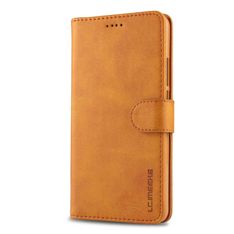 LC.IMEEKE PU Leather Wallet Stand Protective Cover Case with Card Slots for Huawei Mate 10 - Brown-6