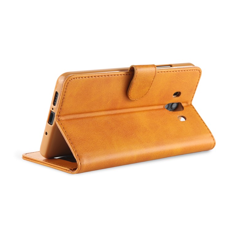 LC.IMEEKE PU Leather Wallet Stand Protective Cover Case with Card Slots for Huawei Mate 10 - Brown-7