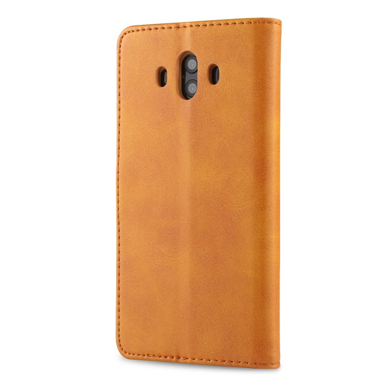 LC.IMEEKE PU Leather Wallet Stand Protective Cover Case with Card Slots for Huawei Mate 10 - Brown-8